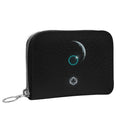 moon drop leather zip wallet
